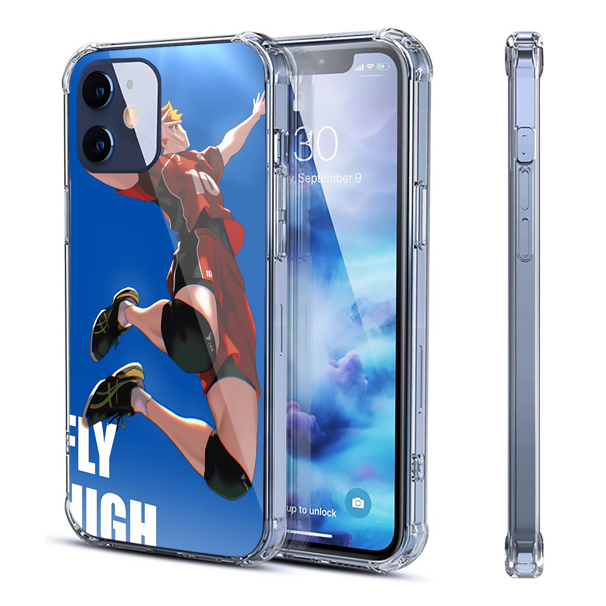 （画像用） ハイキュー!! Haikyu!! 【iPhone 12シリーズ対応】透明スマホケース（クリアソフトケース）